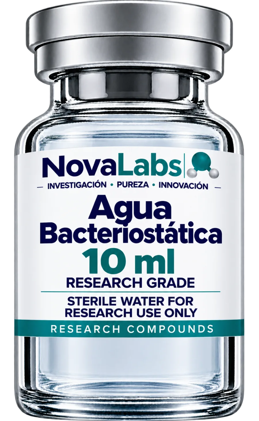 Vial de Agua Bacteriostática 10 ml NovaLabs