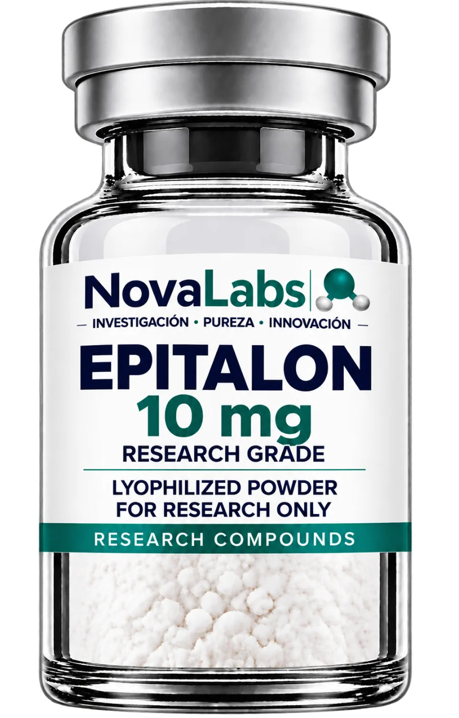 Vial de Epitalon 10 mg NovaLabs, polvo liofilizado