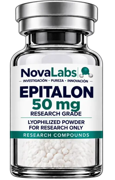 Vial de Epitalon 50 mg NovaLabs, polvo liofilizado