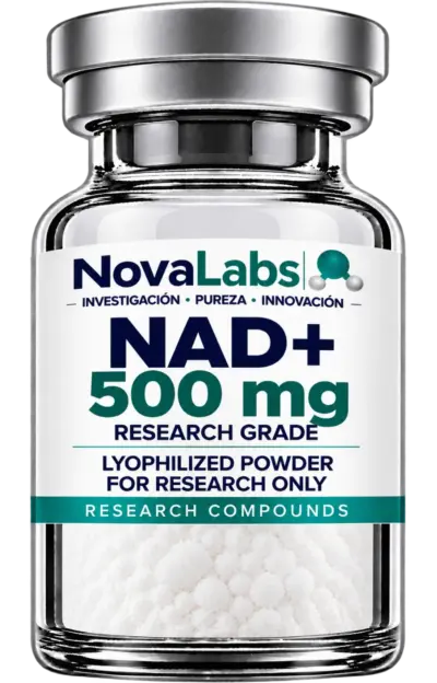Vial de NAD+ 500 mg NovaLabs, polvo liofilizado