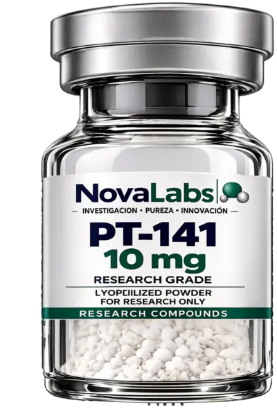 Vial de PT-141 10 mg NovaLabs, polvo liofilizado
