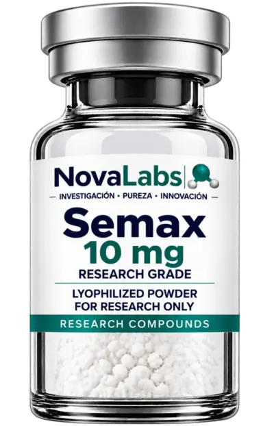 Vial de Semax 10 mg NovaLabs, polvo liofilizado